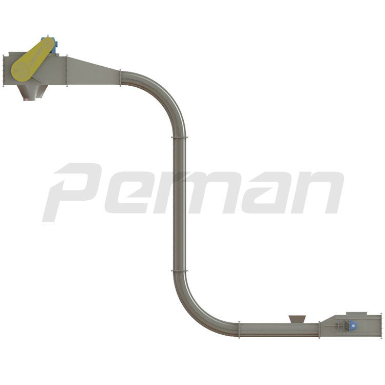 GBS double chain track ball type scraper conveyor